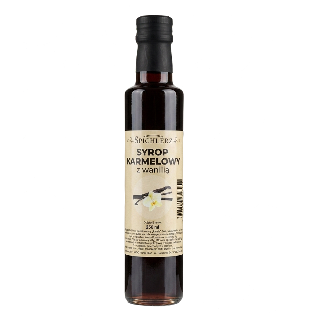 Syrop karmelowy z wanilią 250 ml